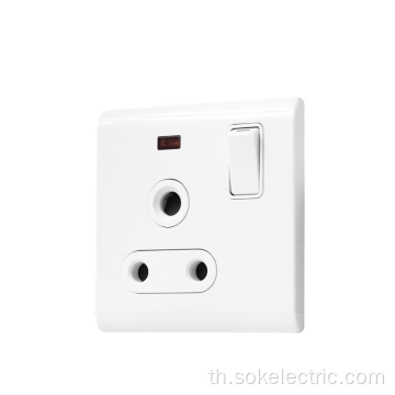 British Single Pole Switch 3Round Pin Socket Outlets